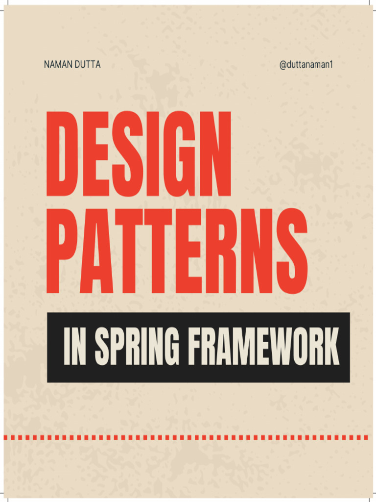 Spring Design Patterns 1736008357 | PDF
