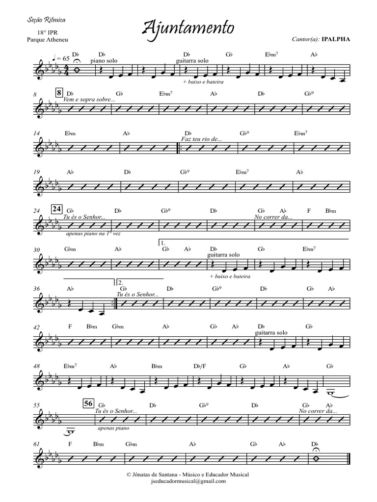 Sección Rítmica para Piano y Guitarra | PDF