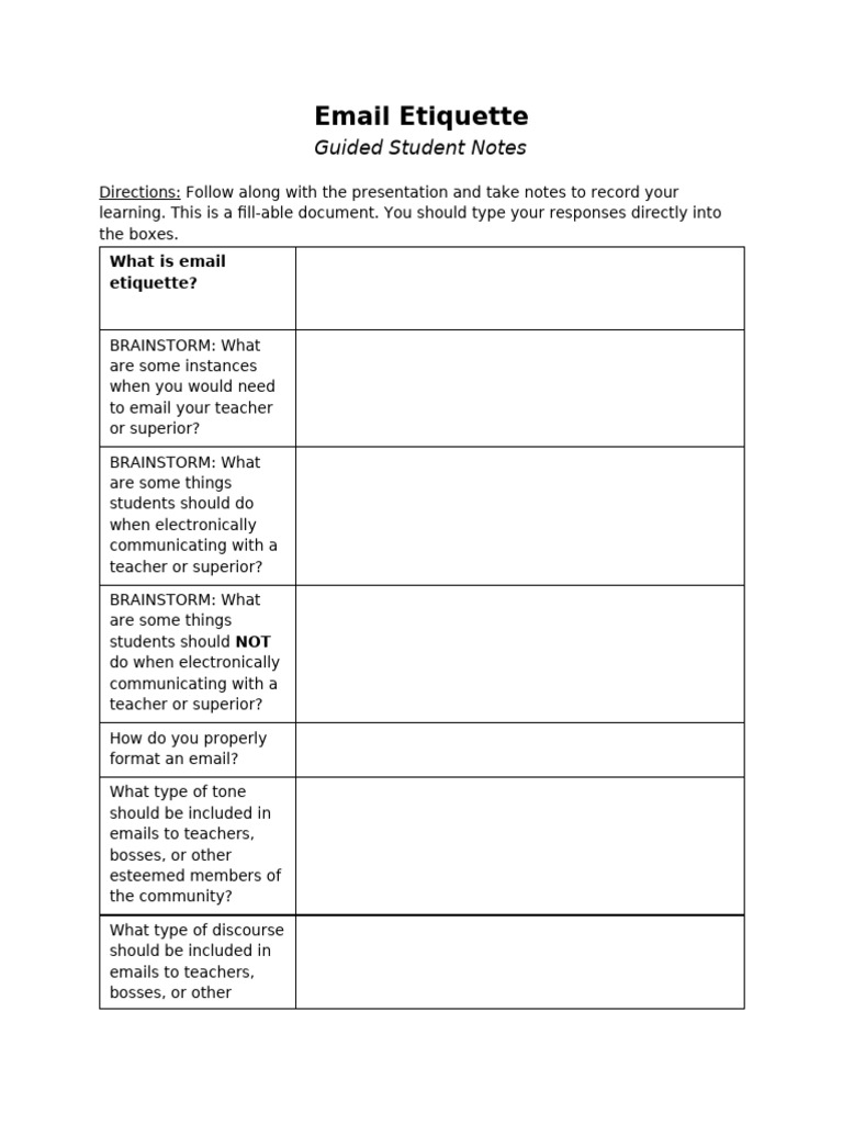 Email Discourse for Teachers and Bosses | PDF