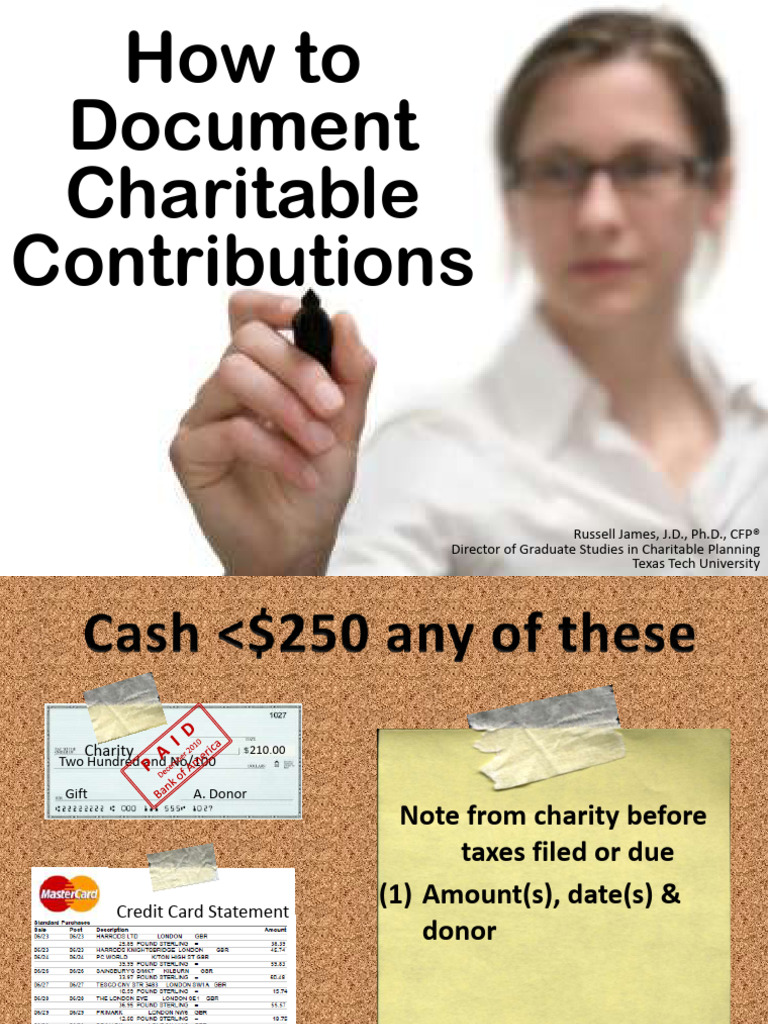 documenting_charitable_contributions | PDF | Charitable Organization ...