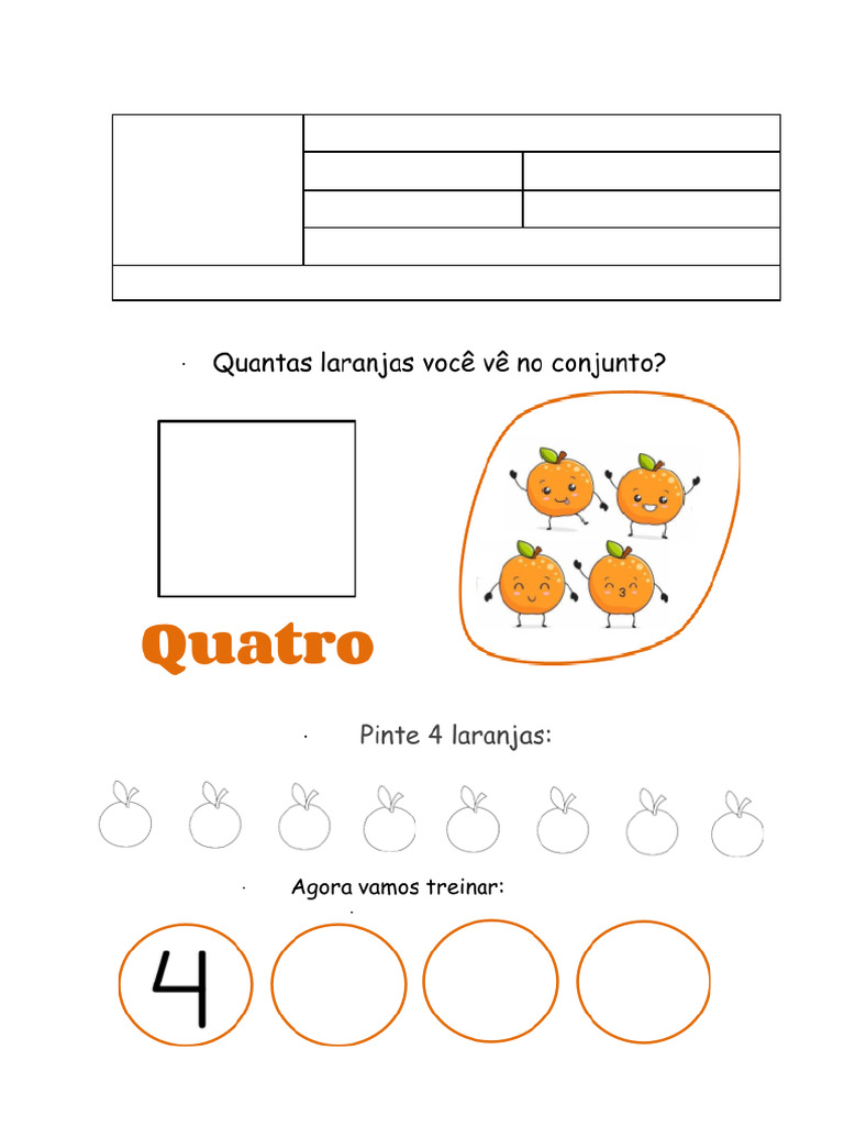 Atividade de Casa Numeral 4 | PDF
