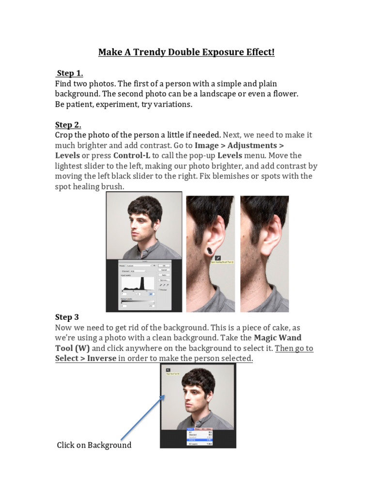 Trendy Double Exposure Effect | PDF | Image Editing | Graphic Design