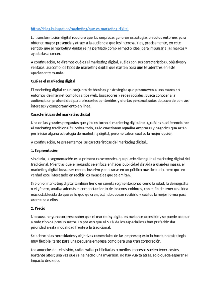 Introducción al Marketing Digital | PDF | Publicidad digital | Marketing