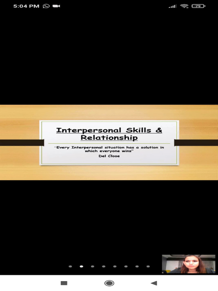 Interpersonal Skills And Relationship Pdf Interpersonal