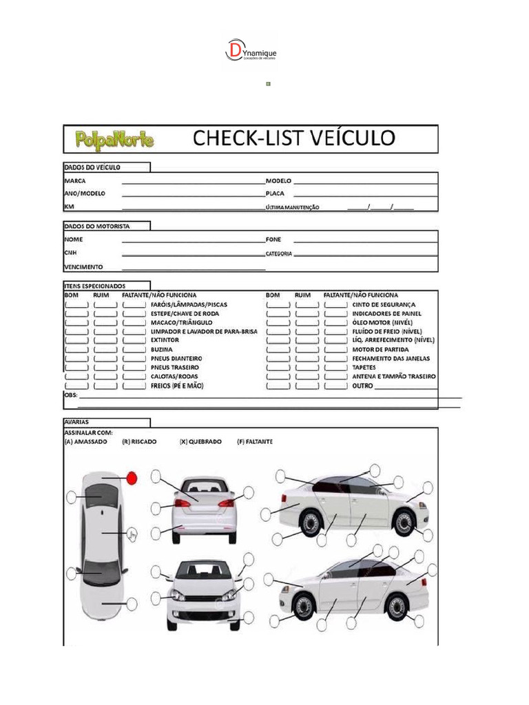 Chek List Veiculos | PDF