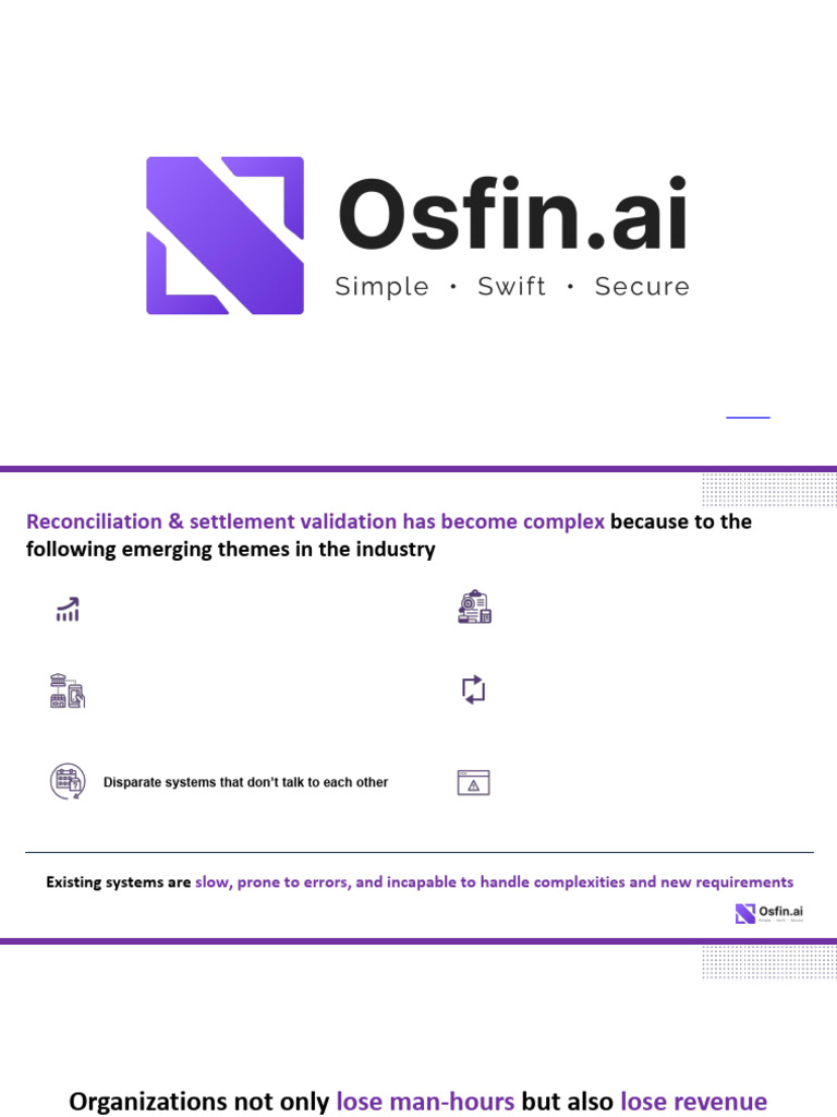 Osfin.ai: Automated Reconciliation Solutions | PDF | File Format ...