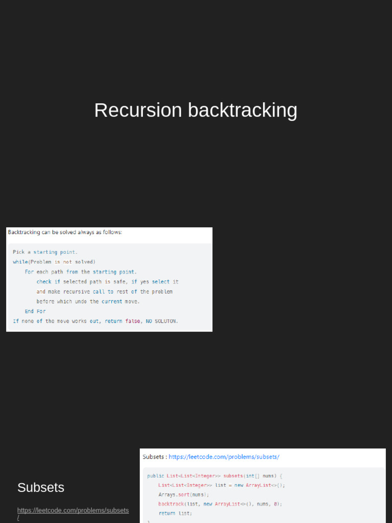 Recursion and Backtracking | PDF