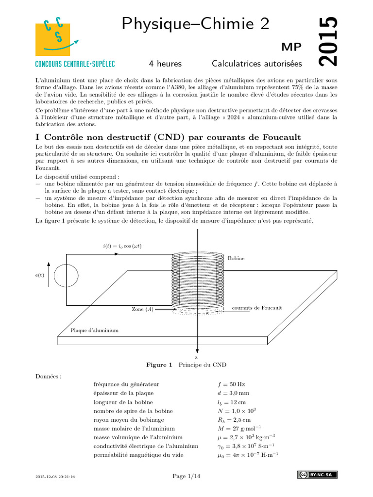 CND par courants de Foucault en aluminium PDF Contrôle non — free download