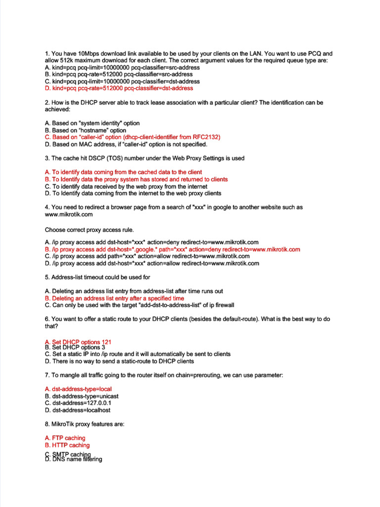 Mikrotik Firewall Rules Setup Guide | PDF