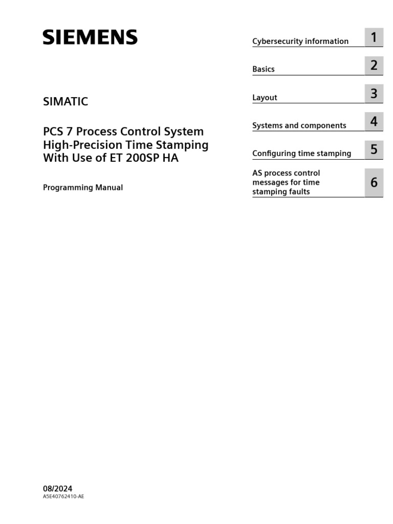 Pcs 7 Et200sp Ha Time Stamp | PDF | Input/Output | Automation