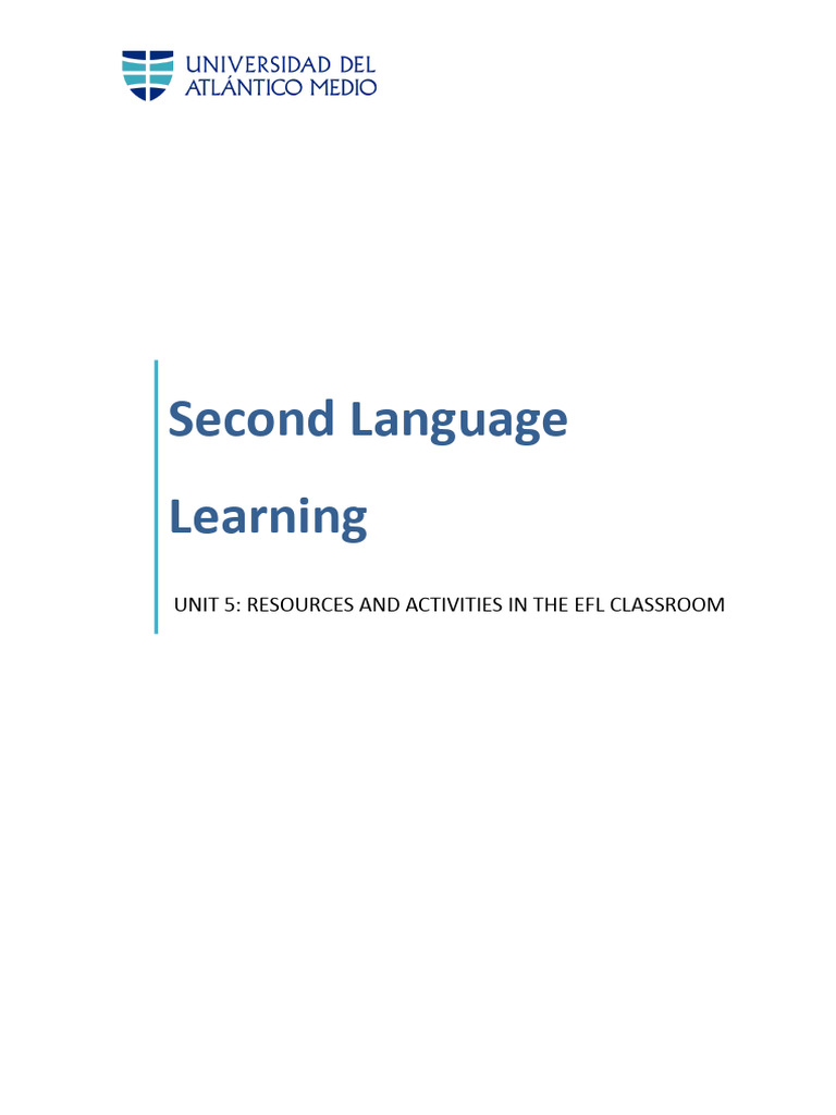 EFL Classroom Resources and Activities | PDF | English As A Second Or ...