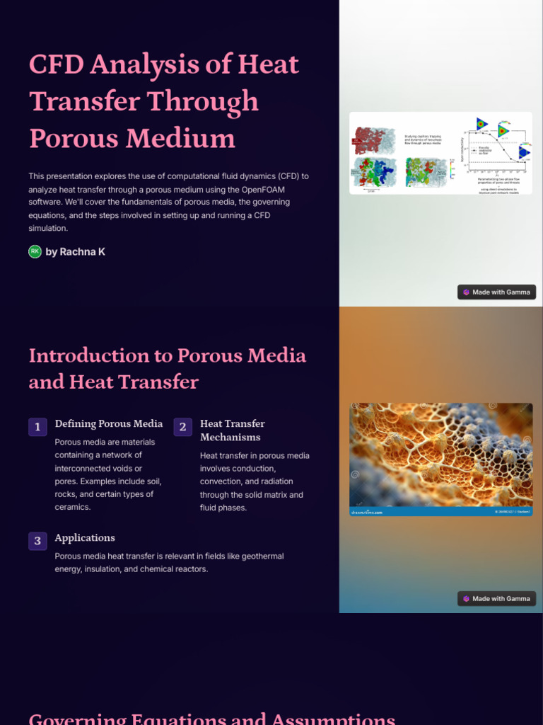 CFD Heat Transfer in Porous Media | PDF | Computational Fluid Dynamics ...
