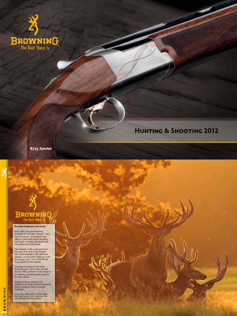 2012 Browning EU Catalog Shotgun Firearms