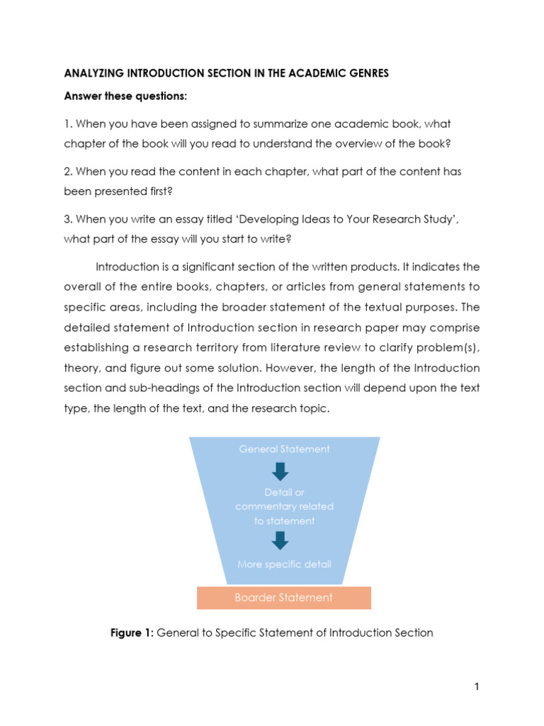 Analyzing Academic Introductions | PDF | Methodology | Motivation