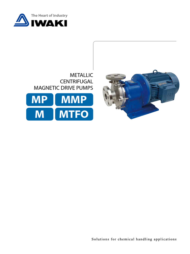 Metallic Magnetic Drive Centrifugal Pumps | PDF | Pump | Bearing ...