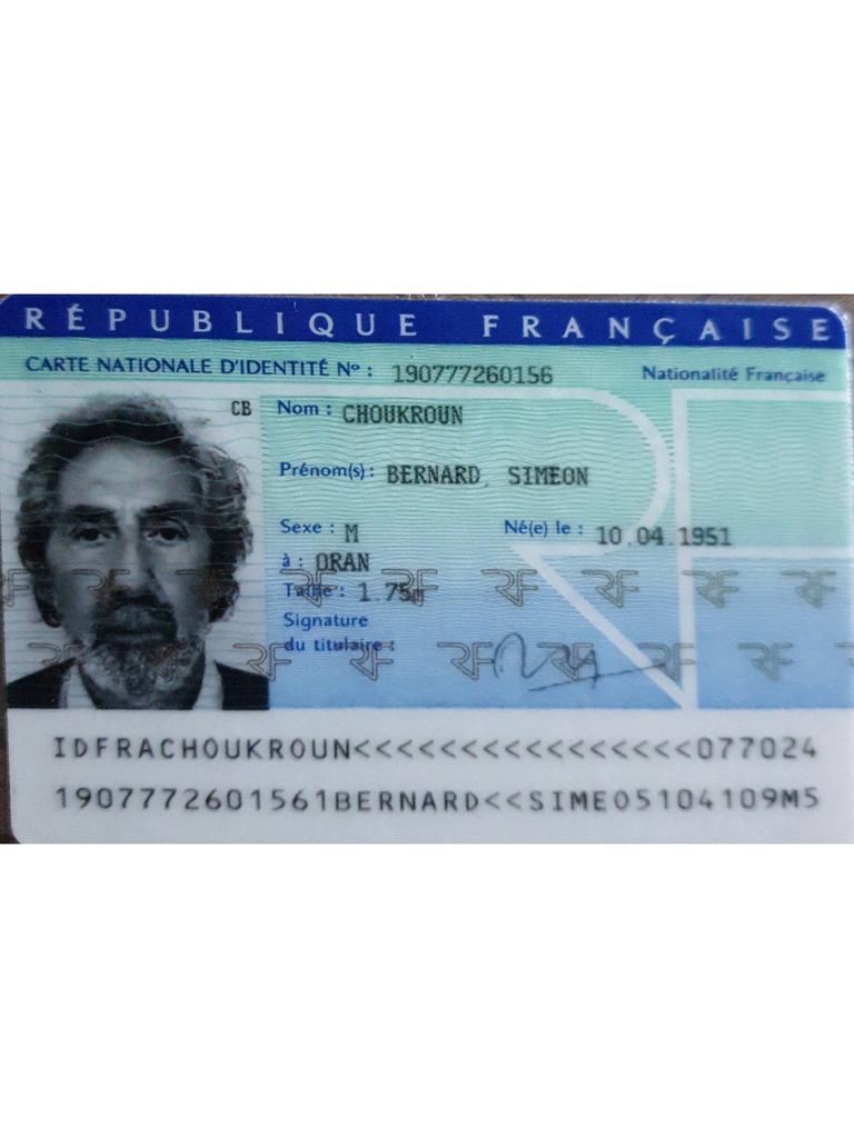 Piece D Identité Bernard | PDF