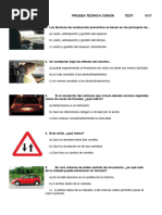 Examen Teórico INTRANT 2023 | PDF | Tráfico | Licencia de conducir