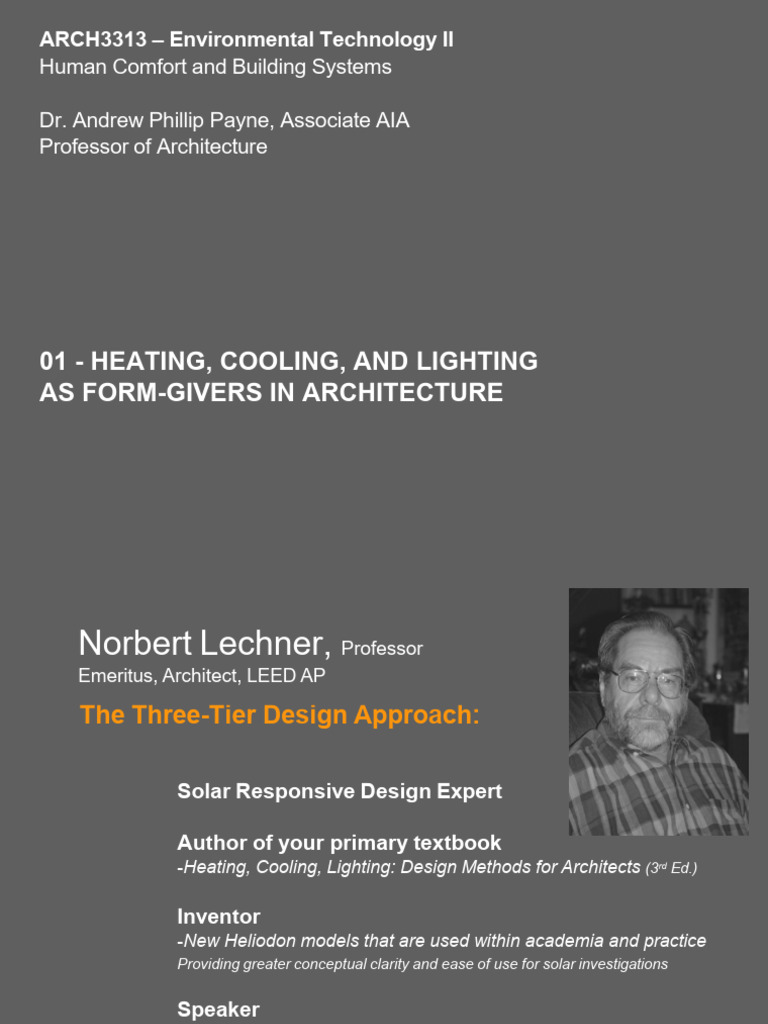 Heating, Cooling, and Lighting in Design | PDF | Air Pollution | Green ...