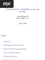 World of Warcraft 10000000 Lua Users and Growing!