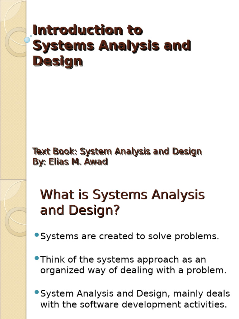 Systems Analysis and Design Overview | PDF | System | Databases