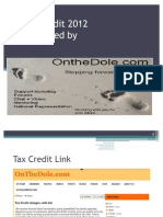 Tax Credit 2012-The Changes