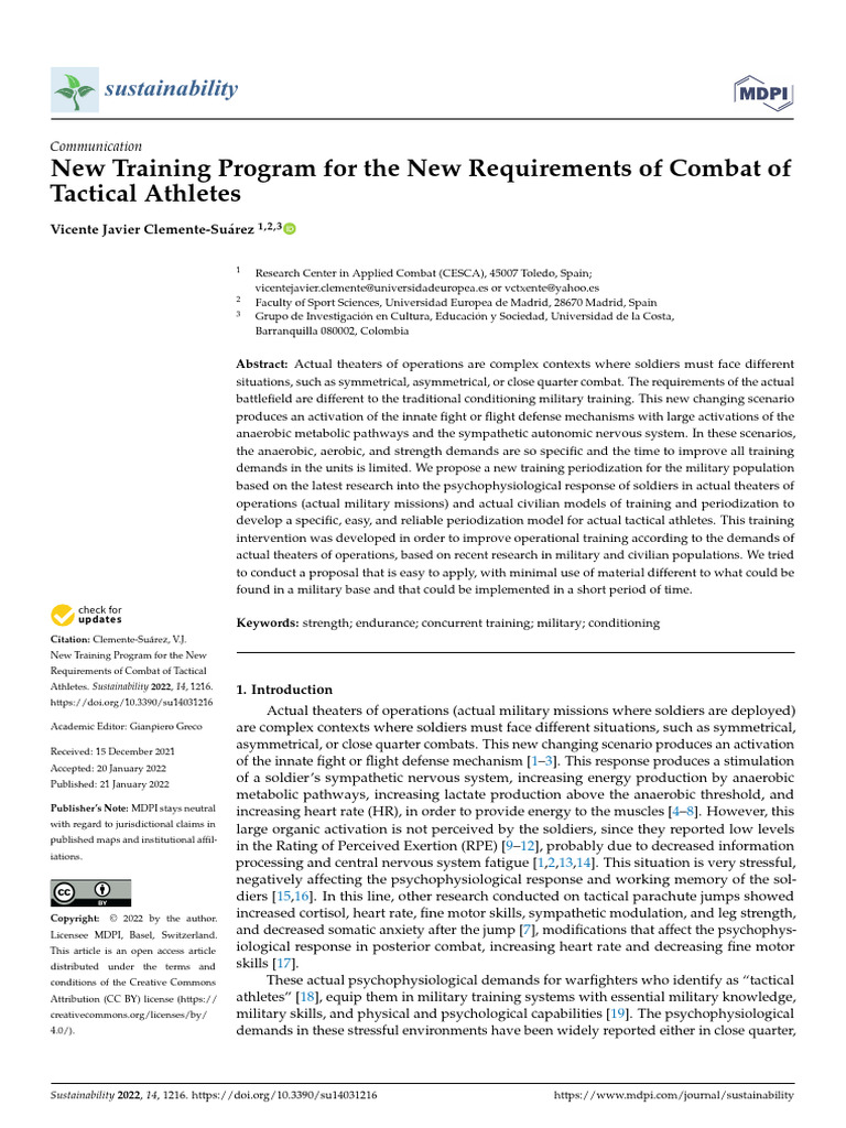 sustainability-14-01216 | PDF | High Intensity Interval Training ...