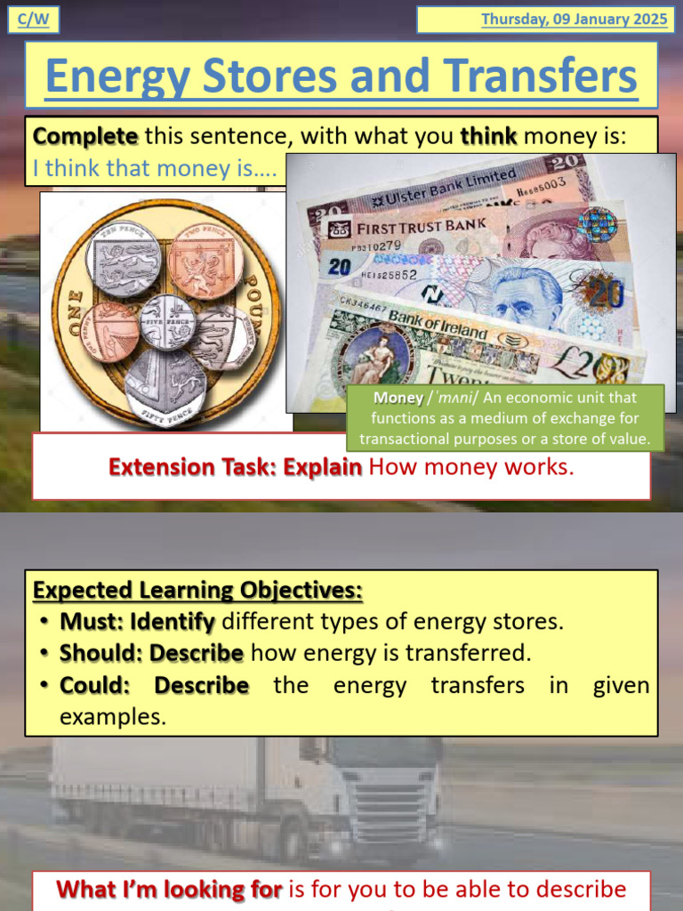 Energy Stores and Transfers Guide | PDF | Potential Energy | Physical ...