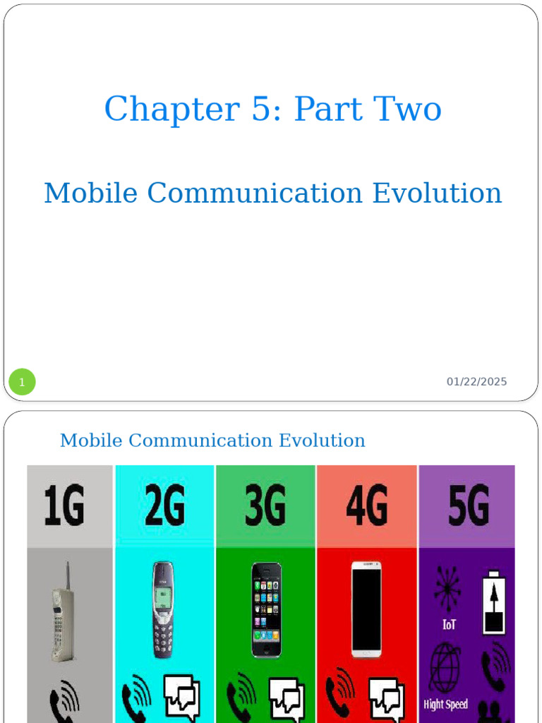 Mobile Communication Generations Overview | PDF | High Speed Packet ...
