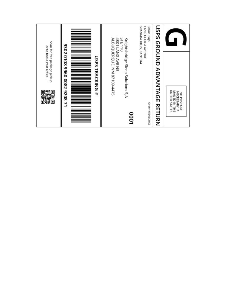 Shipping Label Letter 5584959733914 | PDF