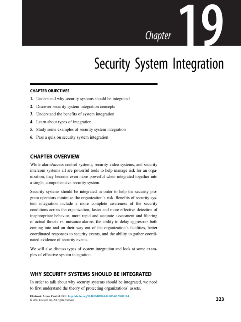 Security System Integration: Chapter Overview | PDF | Computing
