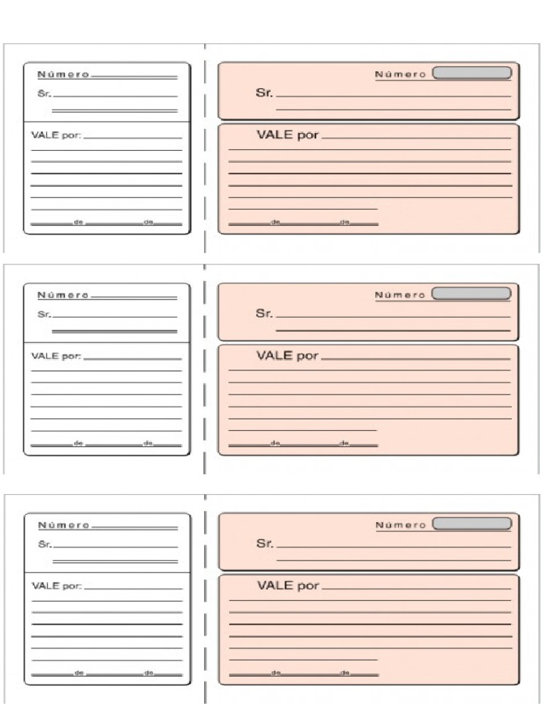Vales Diferentes Usos | PDF