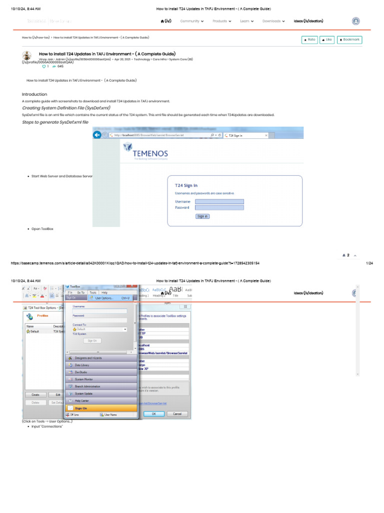 How To Install T24 Updates in TAFJ Environment - (A Complete Guide ...