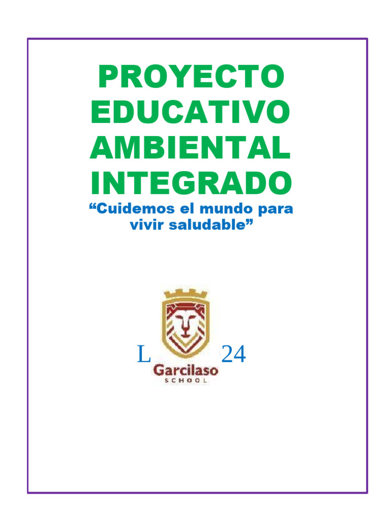 Proyecto Ambiental Integrado | PDF | Maestros | Sustentabilidad