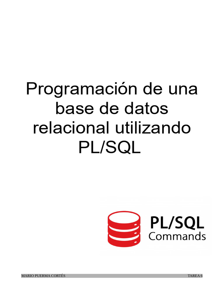 Tarea 06 | PDF | Ingeniería de software | Informática