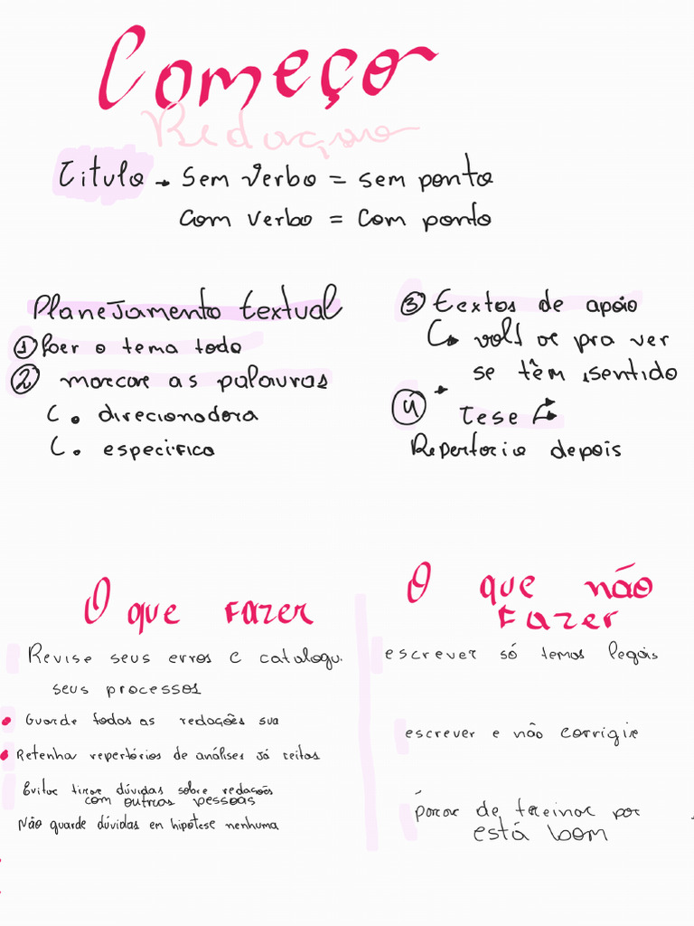 Começo Redação | PDF