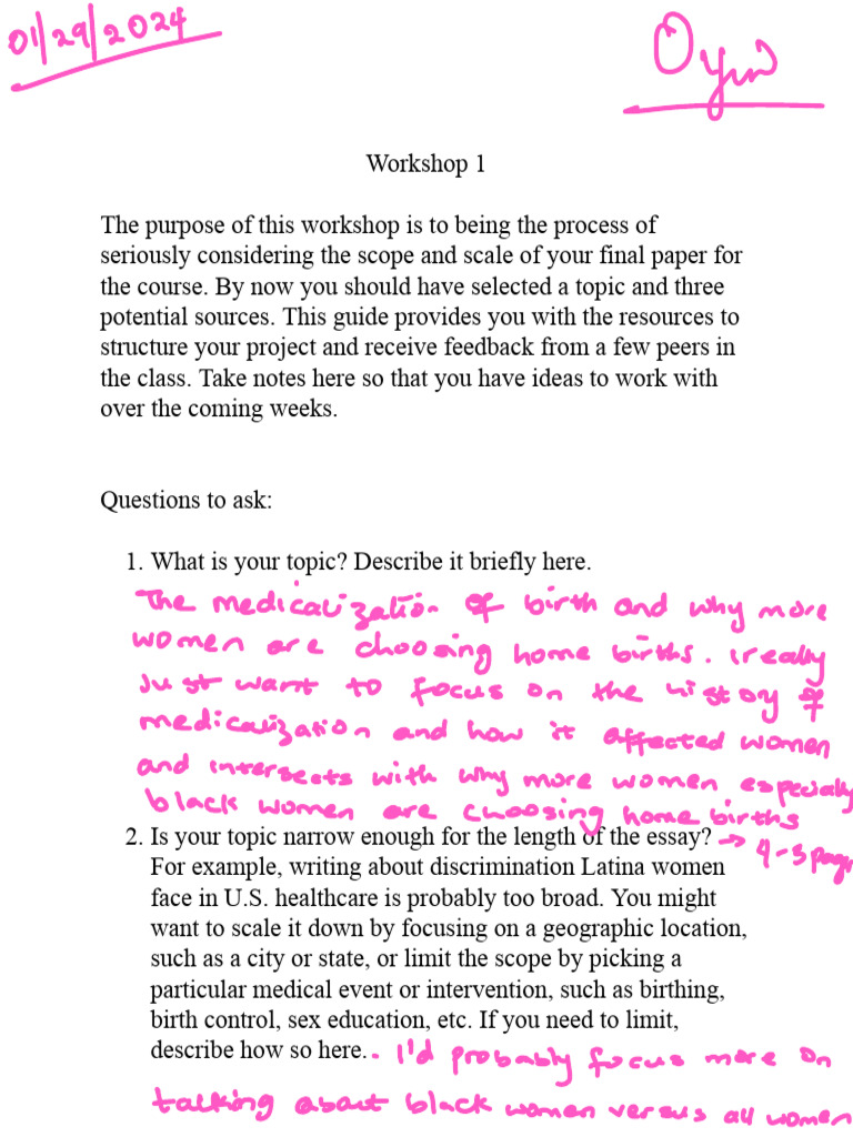 Workshop 1 Guide Pdf