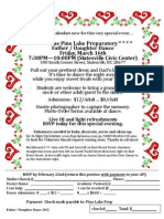 Pine Lake Prep Father Daughter Dance Invite Flyer 