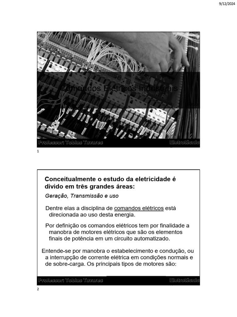 Comandos Elétricos Industriais: Guia Completo | PDF | Motor elétrico ...