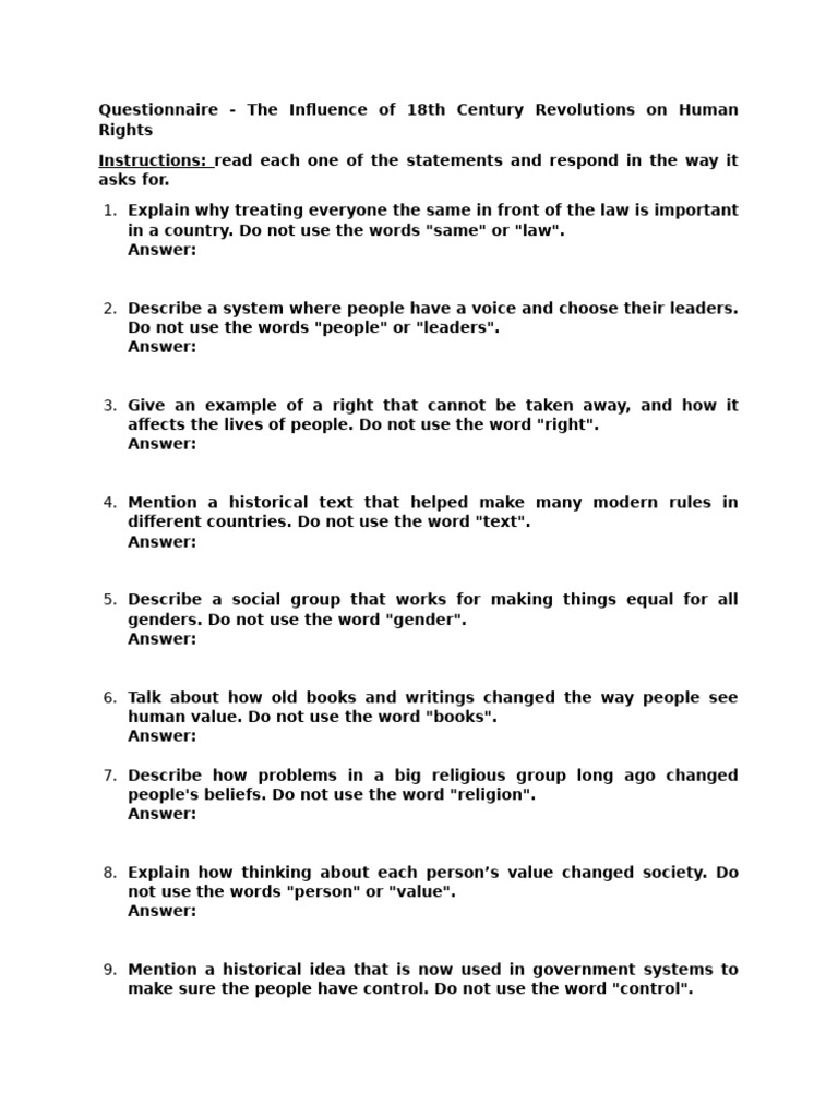 18th Century Revolutions & Human Rights | PDF