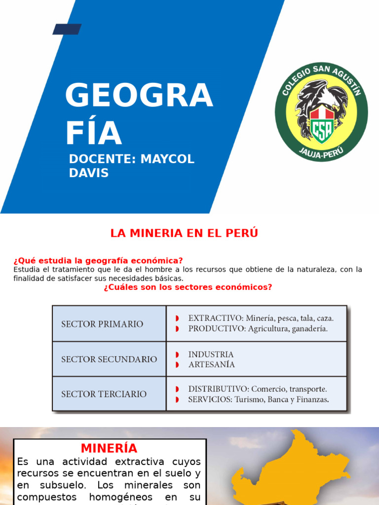 La Mineria en El Perú | PDF | Minería | Perú