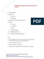 Lineamientos para Redactar Una Investigacion