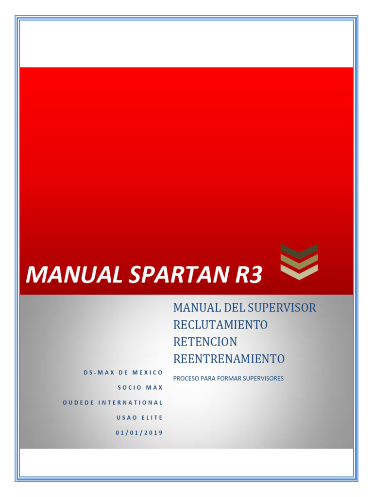 Manual del Supervisor Spartan R3 | PDF