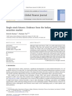 Single Stock Futures - Evidence From The Indian Securities Market