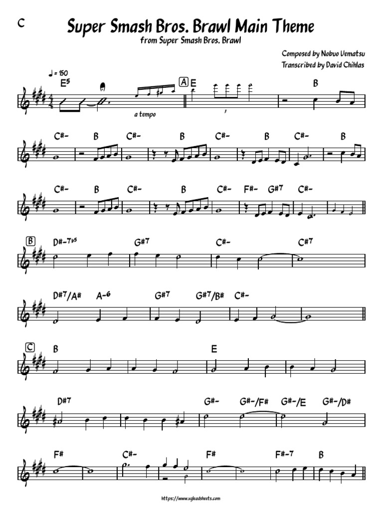 Super Smash Bros. Brawl - Super Smash Bros. Brawl Main Theme | PDF ...