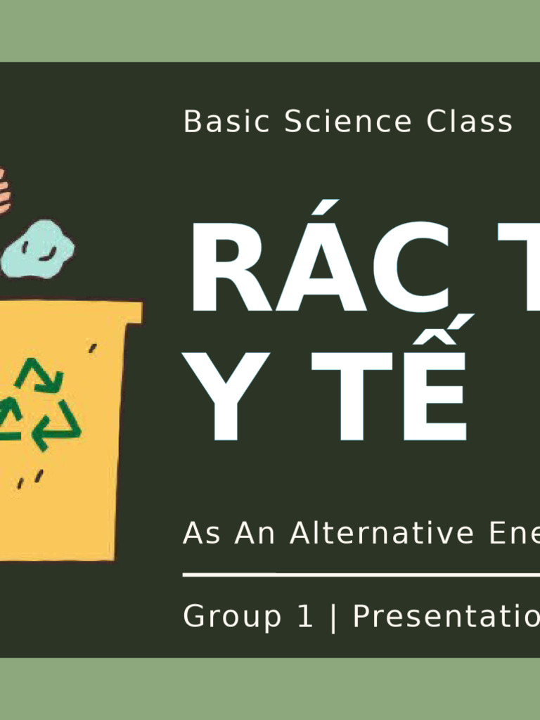 Rác Thải YTẾ: Basic Science Class | PDF