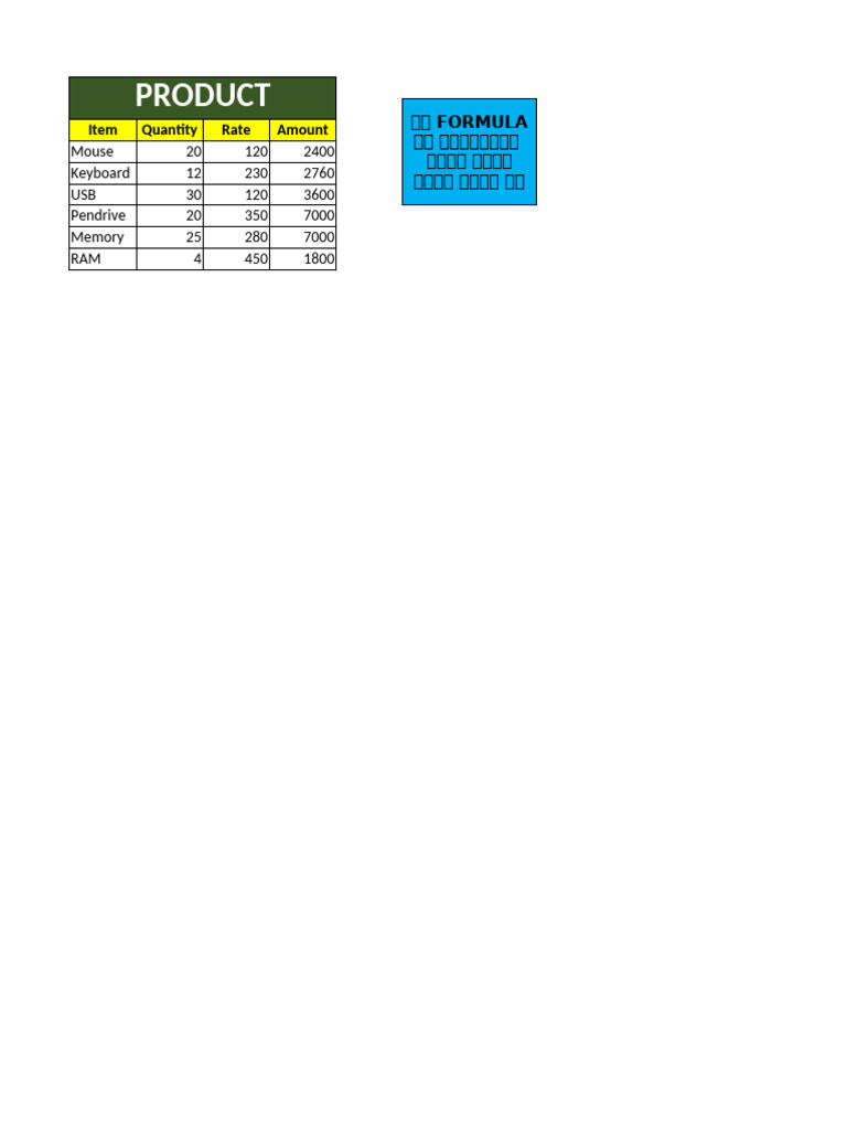Excel All Formula | PDF