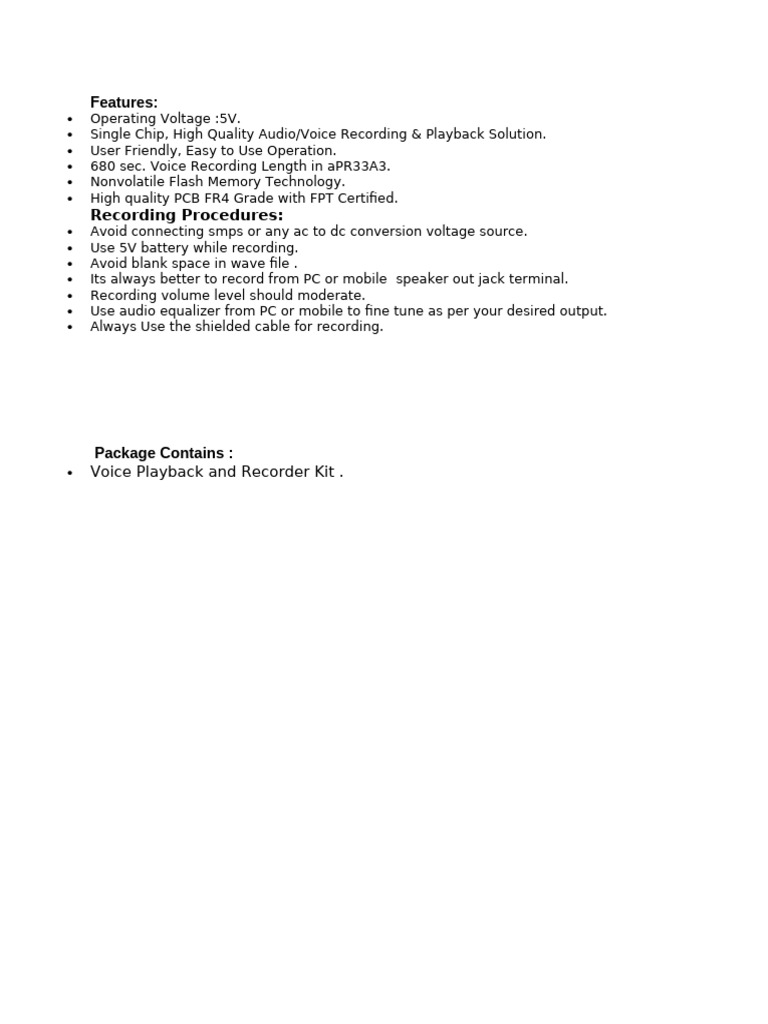 Voice record and play pdf