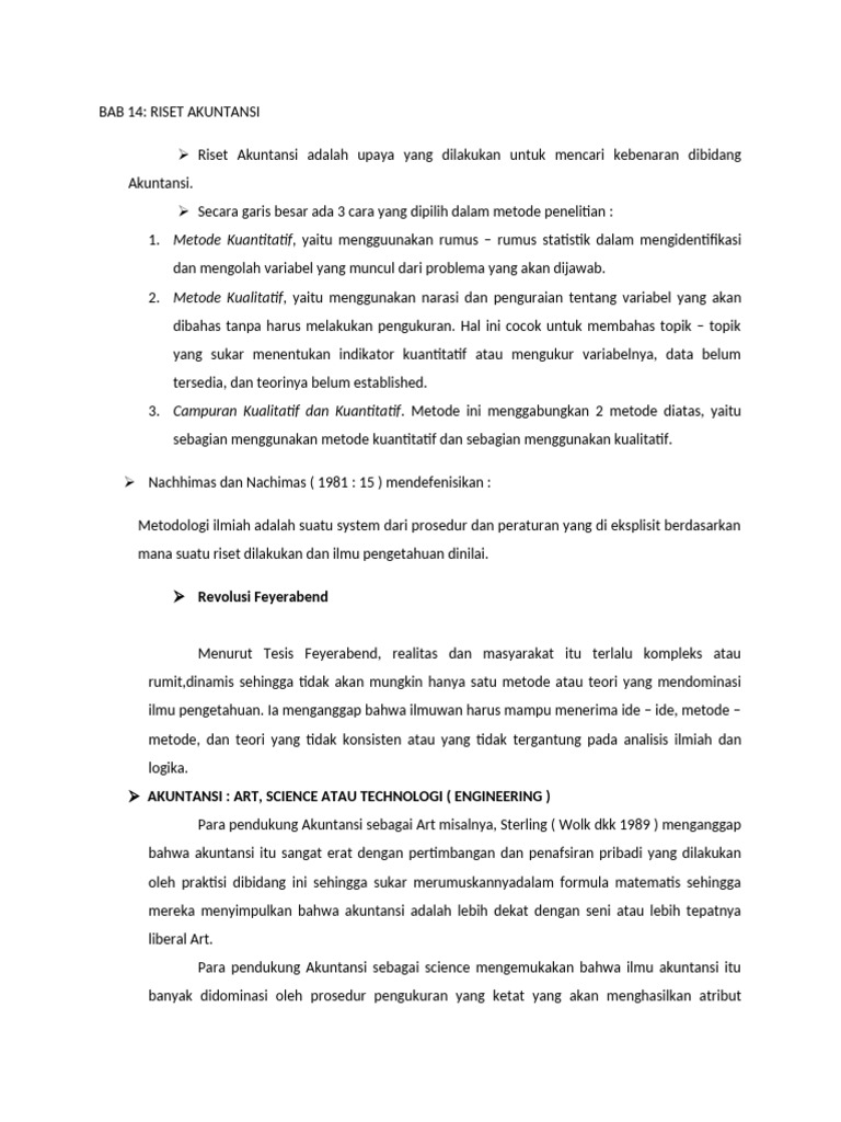Metode dan Paradigma Riset Akuntansi | PDF