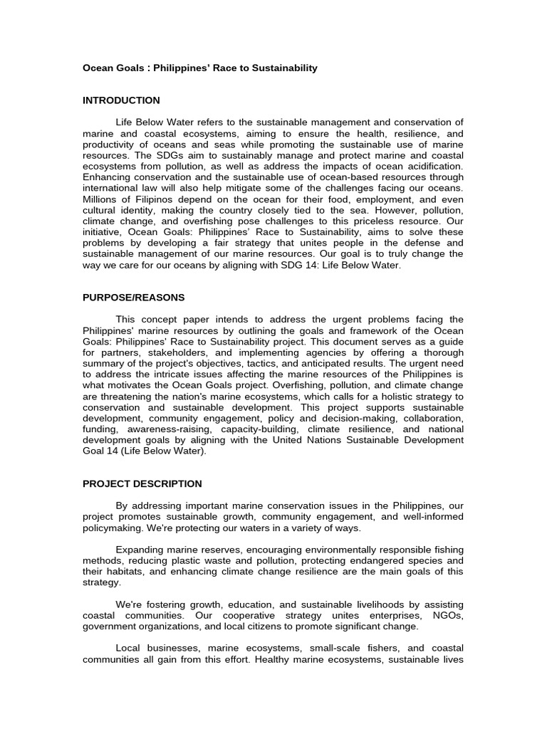 concept paper 2264872501877416830 | PDF | Sustainability | Earth Sciences