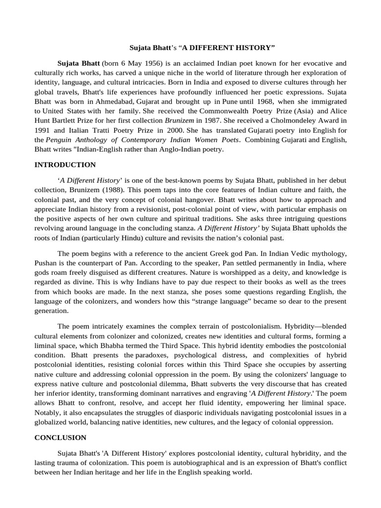 sujata-bhatt-s-a-different-history-nithi-pdf-postcolonialism-poetry